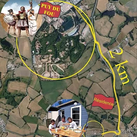 Olydea - A 2,5km Du Puydufou Ferienpark